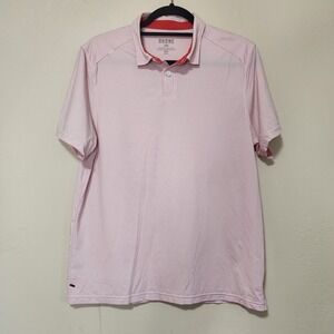 Rhone Shirt Mens Red Polo Athletic Collared Short Sleeve Size Medium